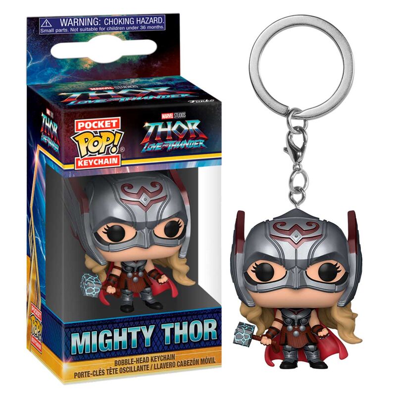 Funko Pocket POP Keychain Marvel Mighty Thor Love and Thunder